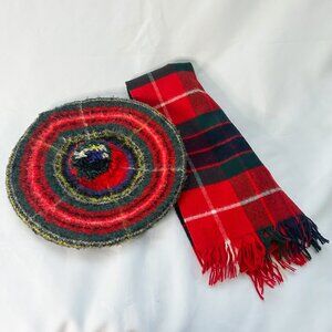 Jaeger/William McClelland Hat & Mackintosh Elgin Scarf, Vintage
